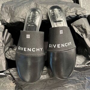 Givenchy Black Logo Slide Sandals